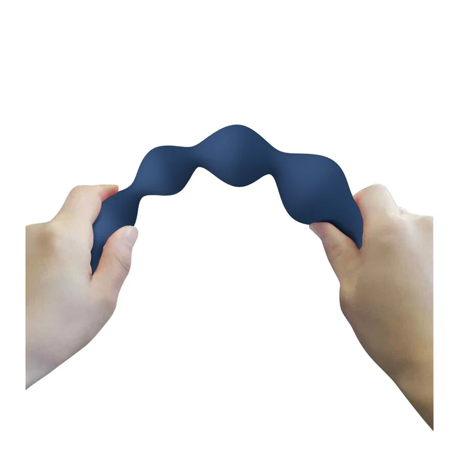 MR PLAY - PERLE ANAL IN SILICONE BLU E PLUG ANAL 20,4 CM